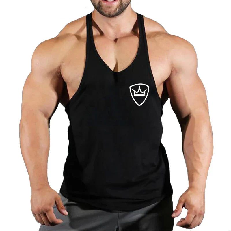 Men’s Cotton Gym Tank Top – Fitness, Bodybuilding, Sleeveless Shirt
