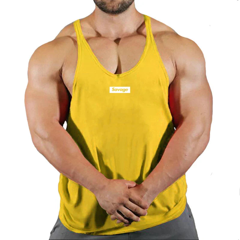 Men’s Cotton Gym Tank Top – Fitness, Bodybuilding, Sleeveless Shirt