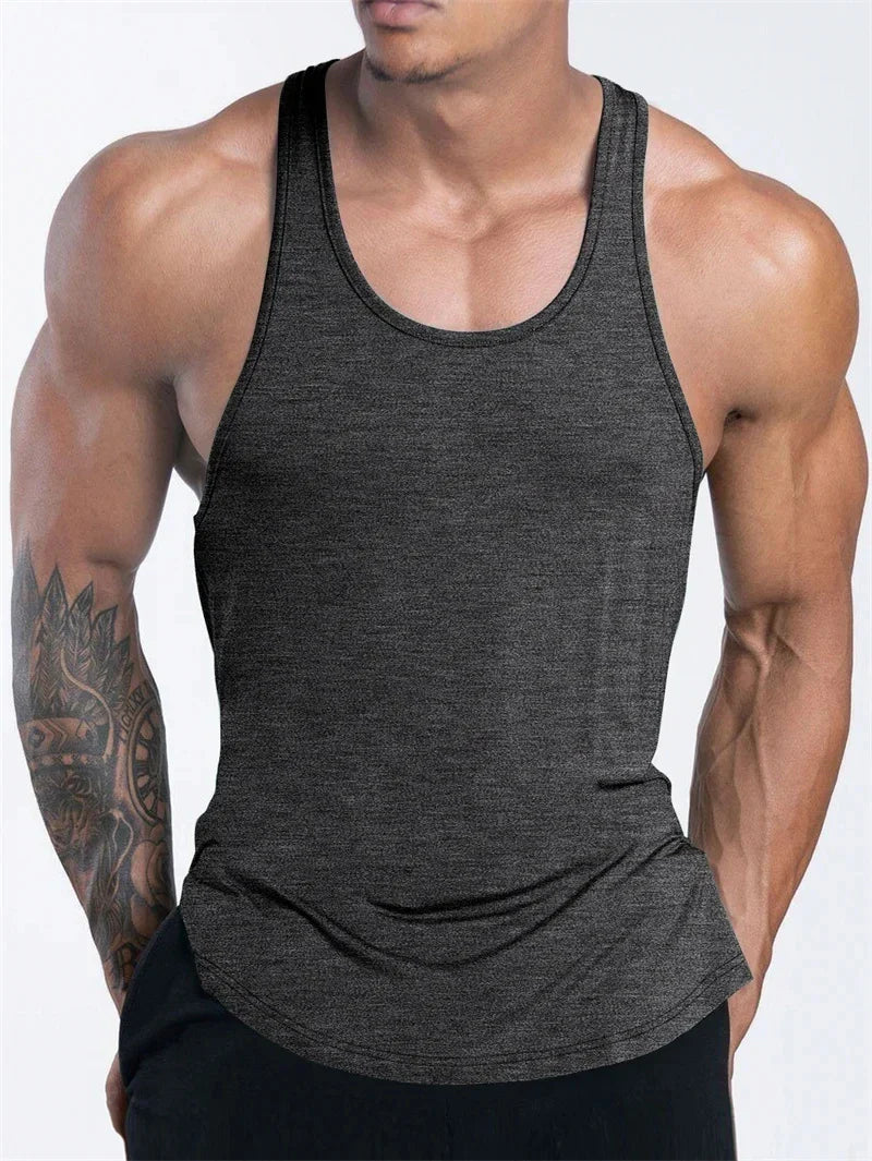 Men’s Fitness Tank Top – Gym, Running, Basketball, Quick Dry