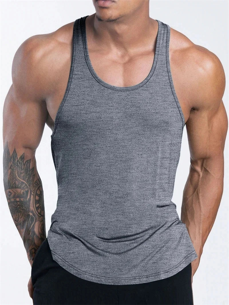 Men’s Fitness Tank Top – Gym, Running, Basketball, Quick Dry
