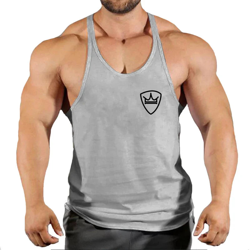 Men’s Cotton Gym Tank Top – Fitness, Bodybuilding, Sleeveless Shirt