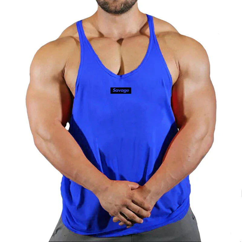 Men’s Cotton Gym Tank Top – Fitness, Bodybuilding, Sleeveless Shirt