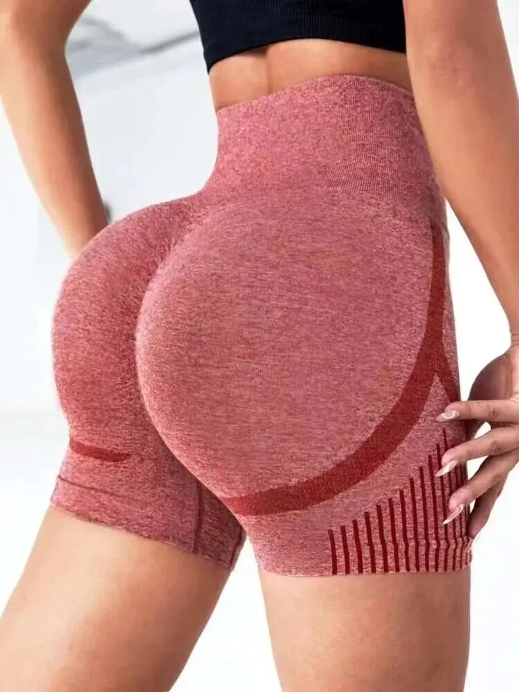 Women’s High Waist Yoga Shorts – Lift Butt, Fitness Running