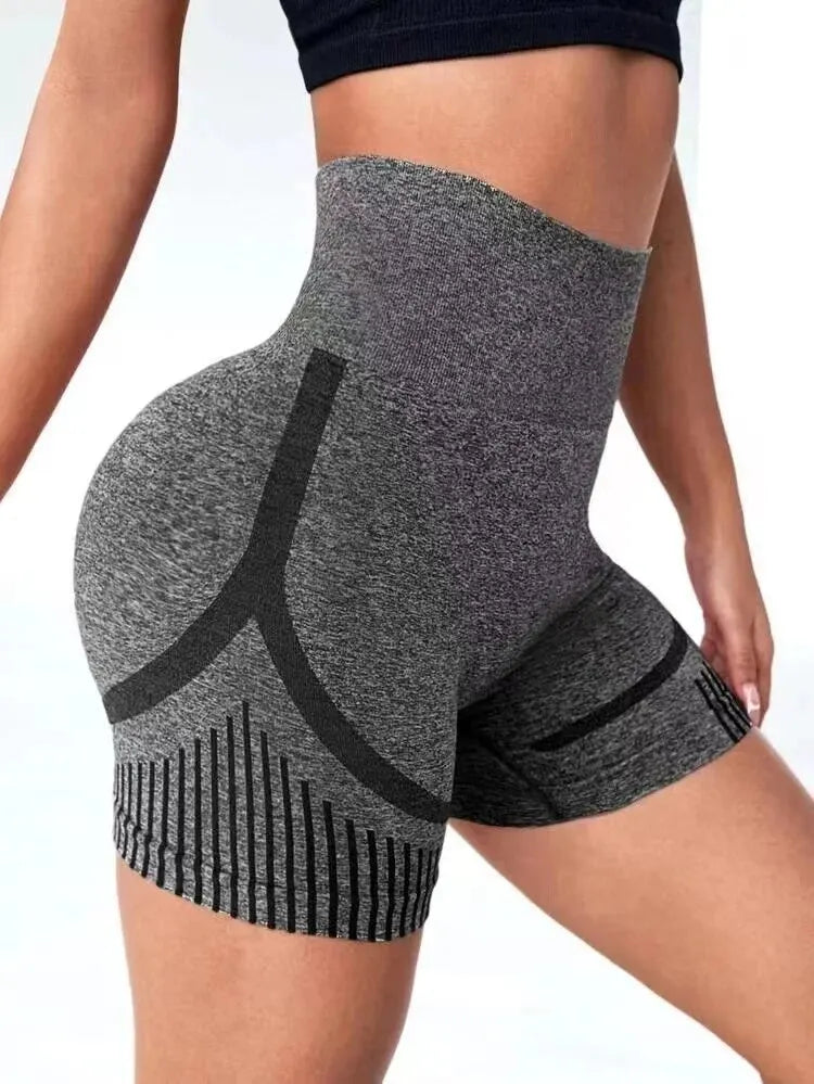Women’s High Waist Yoga Shorts – Lift Butt, Fitness Running