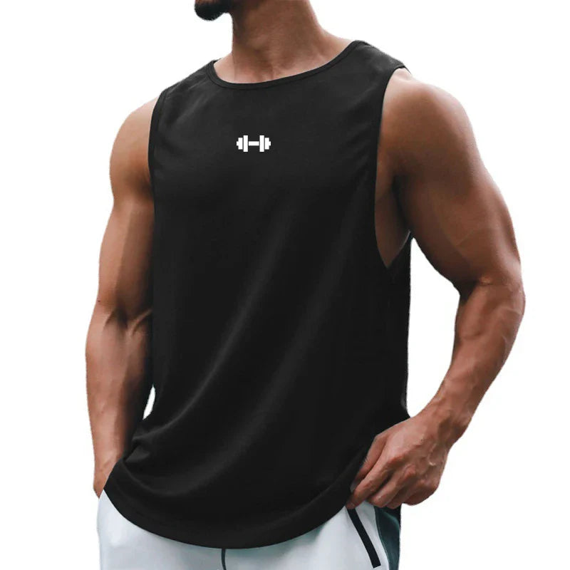Summer Men’s Gym Tank Top – Quick-Dry, Loose, Sleeveless Shirt