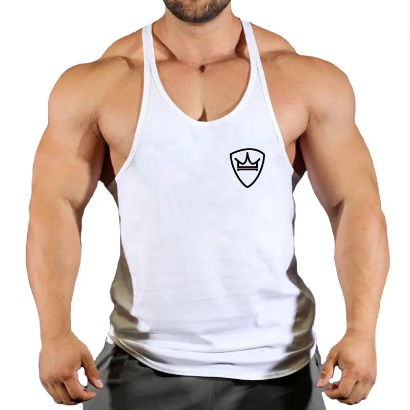 Men’s Cotton Gym Tank Top – Fitness, Bodybuilding, Sleeveless Shirt