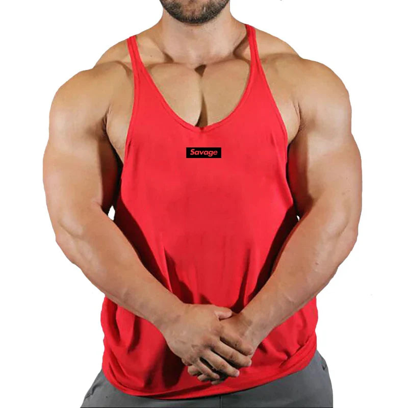 Men’s Cotton Gym Tank Top – Fitness, Bodybuilding, Sleeveless Shirt