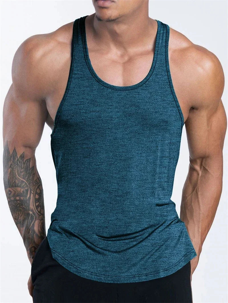 Men’s Fitness Tank Top – Gym, Running, Basketball, Quick Dry