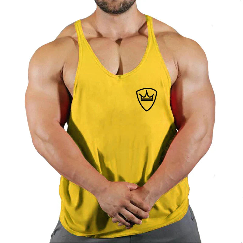 Men’s Cotton Gym Tank Top – Fitness, Bodybuilding, Sleeveless Shirt