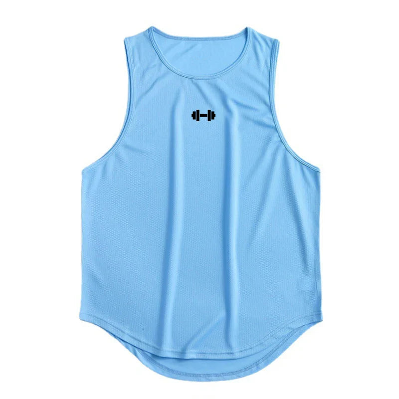 Summer Men’s Gym Tank Top – Quick-Dry, Loose, Sleeveless Shirt