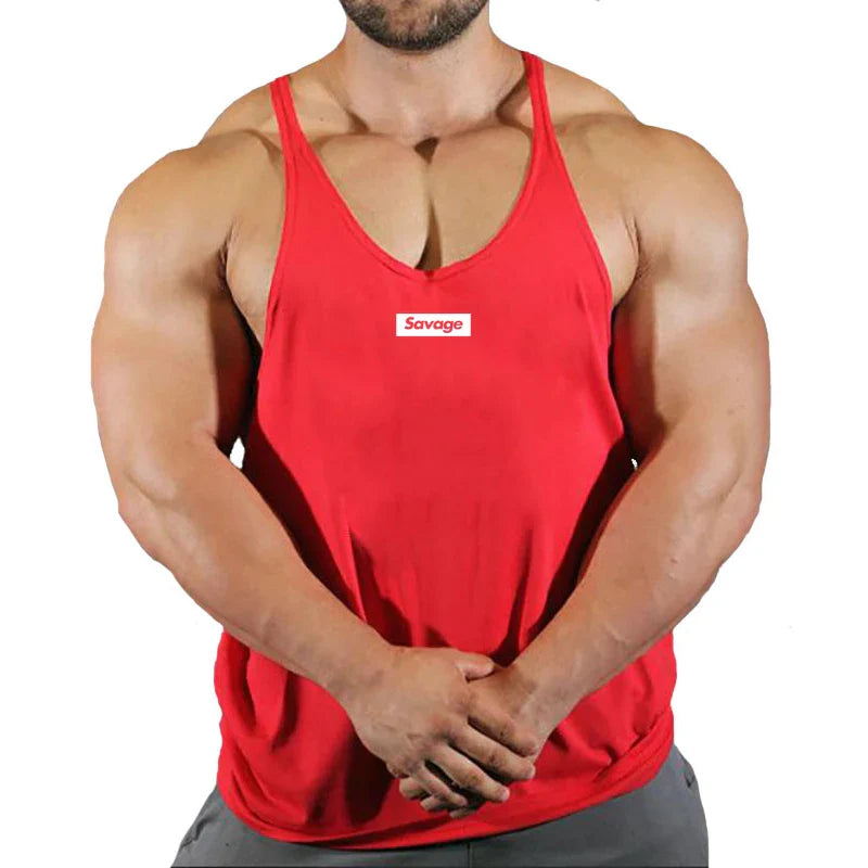 Men’s Cotton Gym Tank Top – Fitness, Bodybuilding, Sleeveless Shirt