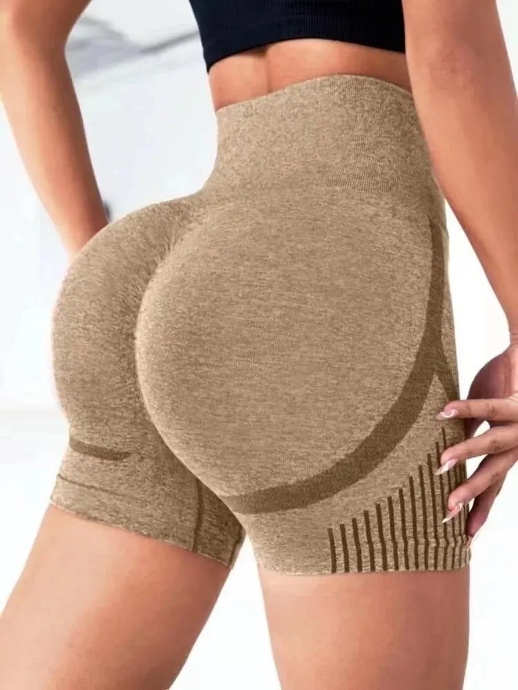 Women’s High Waist Yoga Shorts – Lift Butt, Fitness Running