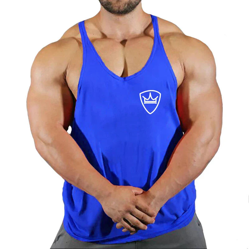 Men’s Cotton Gym Tank Top – Fitness, Bodybuilding, Sleeveless Shirt