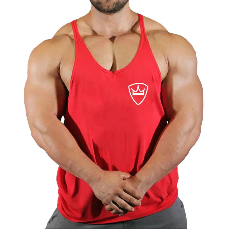 Men’s Cotton Gym Tank Top – Fitness, Bodybuilding, Sleeveless Shirt
