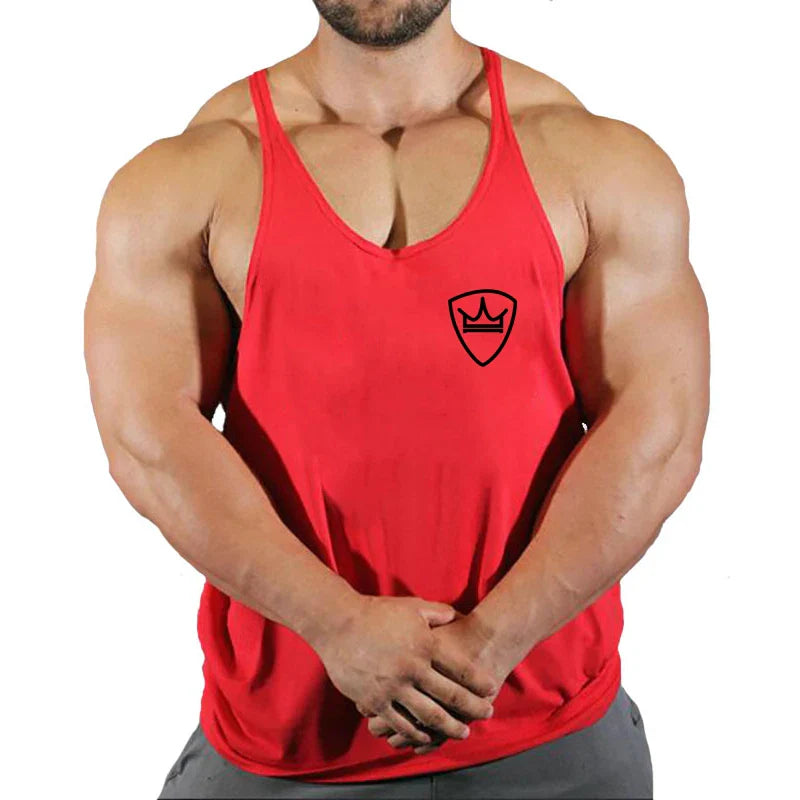 Men’s Cotton Gym Tank Top – Fitness, Bodybuilding, Sleeveless Shirt