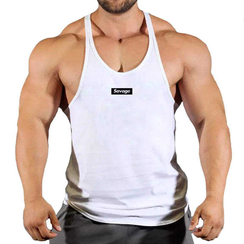 Men’s Cotton Gym Tank Top – Fitness, Bodybuilding, Sleeveless Shirt