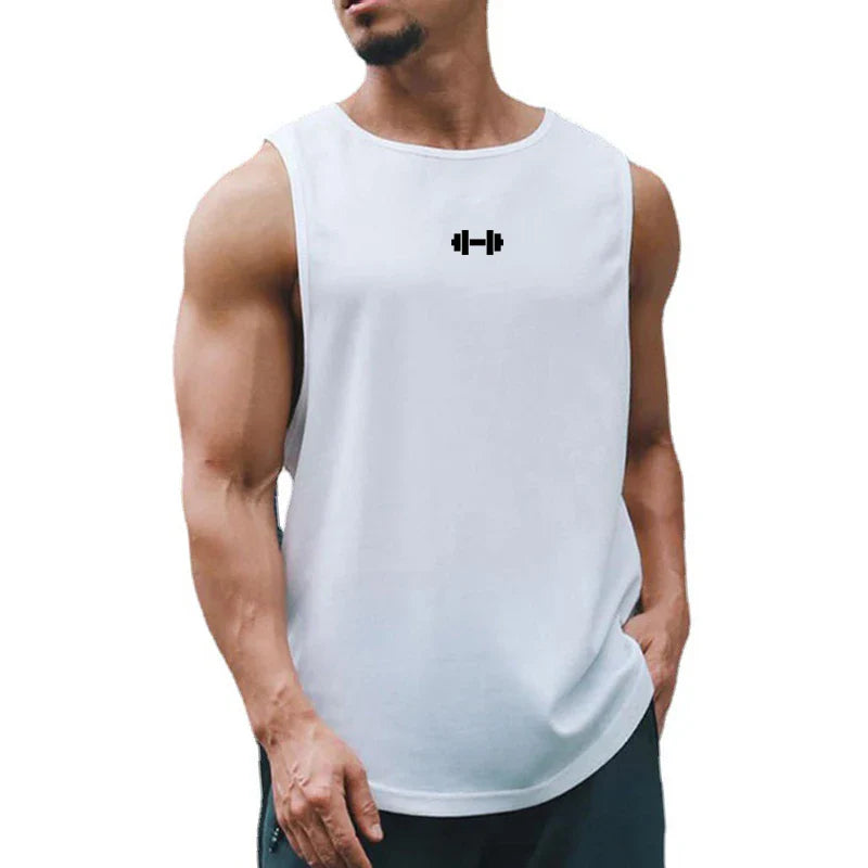 Summer Men’s Gym Tank Top – Quick-Dry, Loose, Sleeveless Shirt