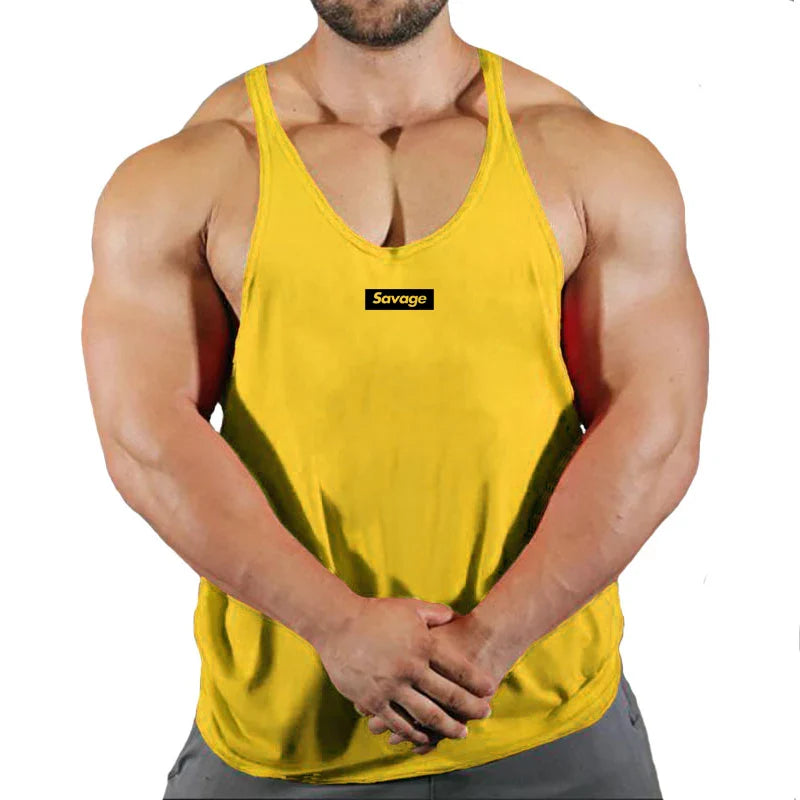 Men’s Cotton Gym Tank Top – Fitness, Bodybuilding, Sleeveless Shirt