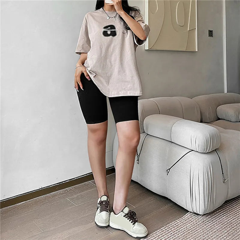 Women’s High Waist Yoga Shorts – Fitness, Casual, Tight Workout Pants