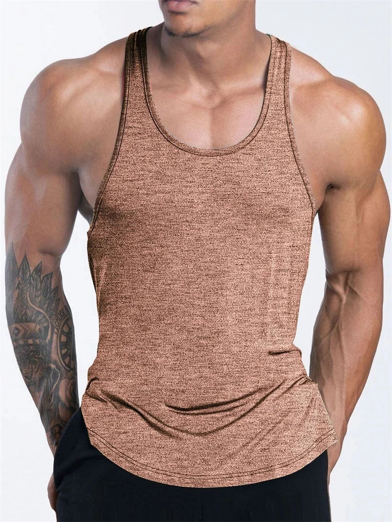 Men’s Fitness Tank Top – Gym, Running, Basketball, Quick Dry