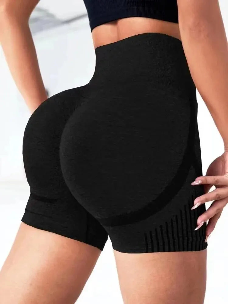 Women’s High Waist Yoga Shorts – Lift Butt, Fitness Running