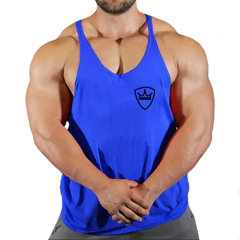 Men’s Cotton Gym Tank Top – Fitness, Bodybuilding, Sleeveless Shirt