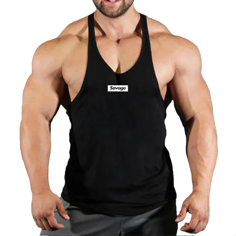 Men’s Cotton Gym Tank Top – Fitness, Bodybuilding, Sleeveless Shirt