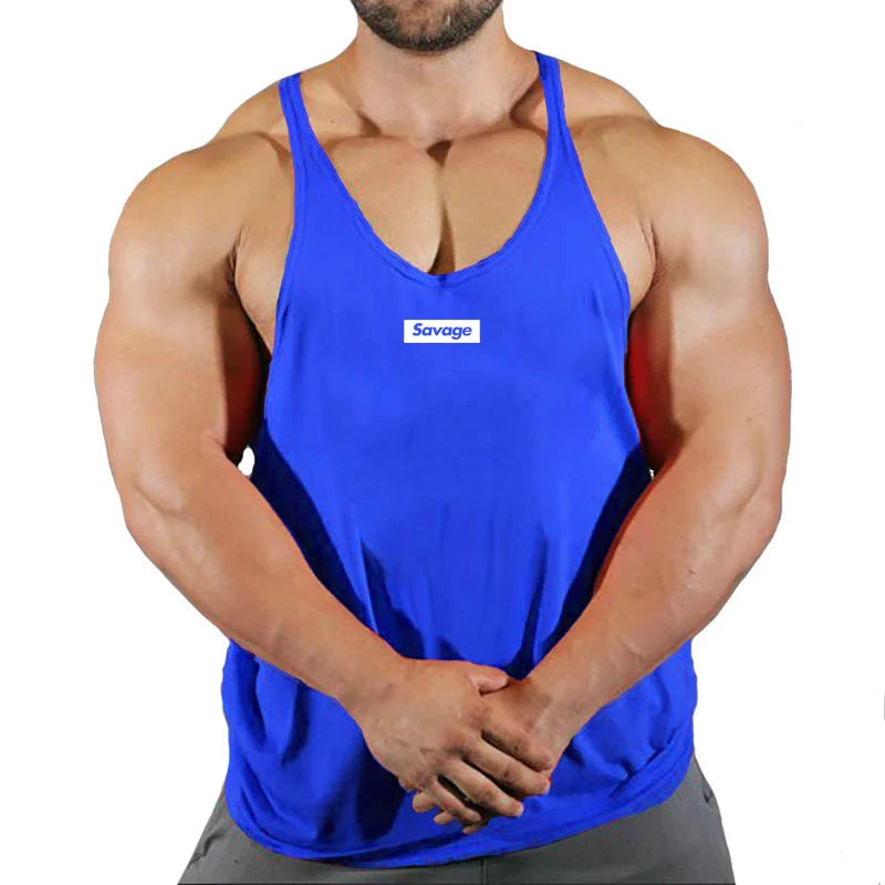 Men’s Cotton Gym Tank Top – Fitness, Bodybuilding, Sleeveless Shirt