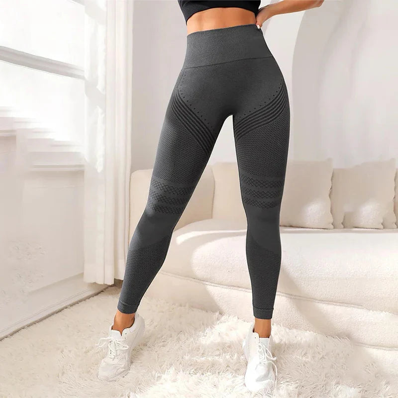 Women’s High Waist Seamless Fitness Leggings – Breathable Workout Sportswear