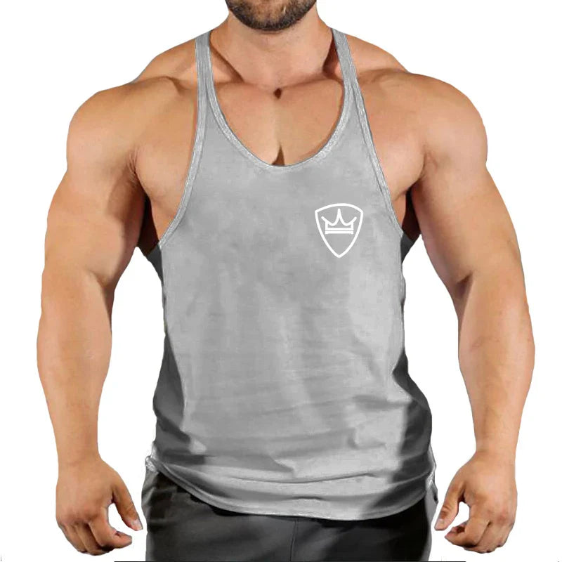 Men’s Cotton Gym Tank Top – Fitness, Bodybuilding, Sleeveless Shirt