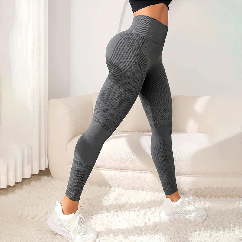 Women’s High Waist Seamless Fitness Leggings – Breathable Workout Sportswear