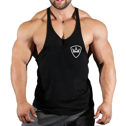 Men’s Cotton Gym Tank Top – Fitness, Bodybuilding, Sleeveless Shirt