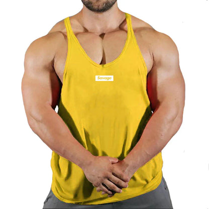 Men’s Cotton Gym Tank Top – Fitness, Bodybuilding, Sleeveless Shirt