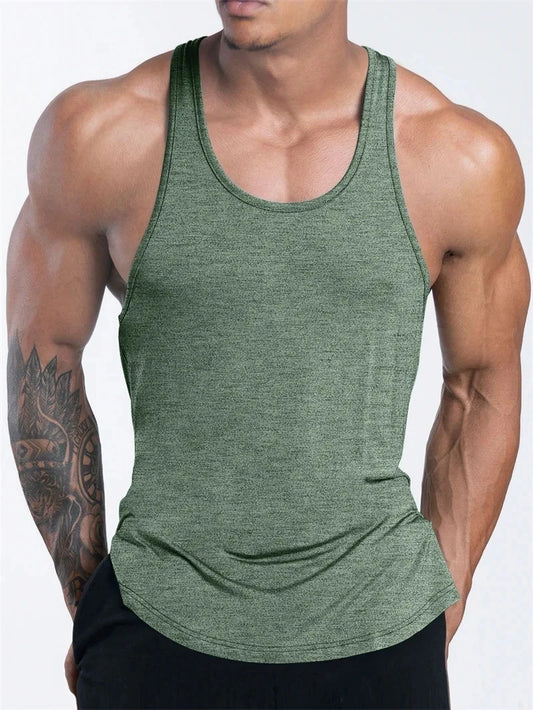 Men’s Fitness Tank Top – Gym, Running, Basketball, Quick Dry