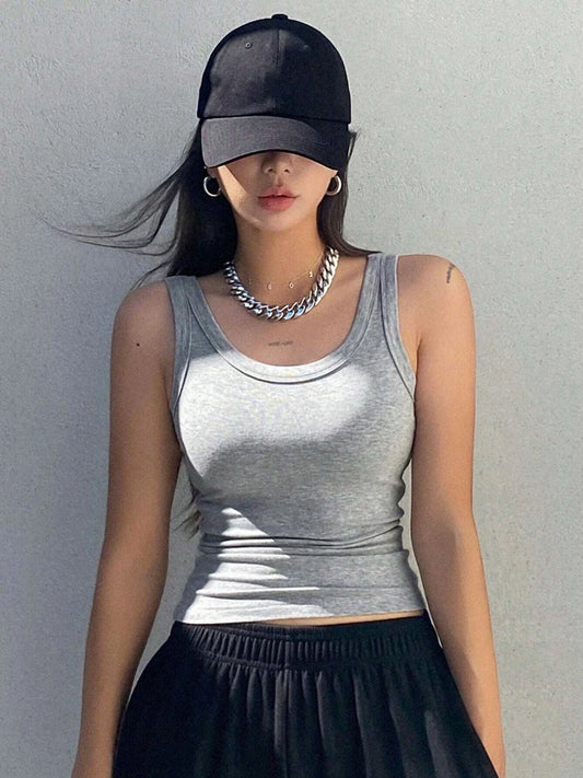 Women’s Soft Knit Camisole Tank – Tight, Sexy, Sleeveless Top
