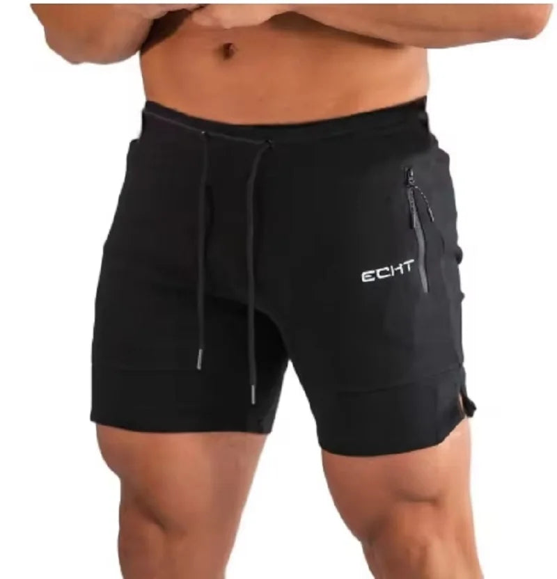 New Men’s Sports Shorts – Zip Pocket, Jogger, Fitness, Running
