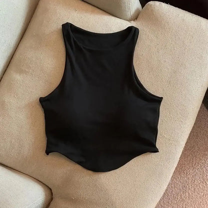 Women’s Summer Tank Tops – Padded Bra, Off Shoulder, Elastic