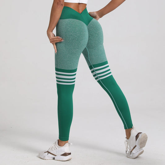 Women’s V-Back Scrunch Leggings – Butt Lifting, Athletic Yoga Pants