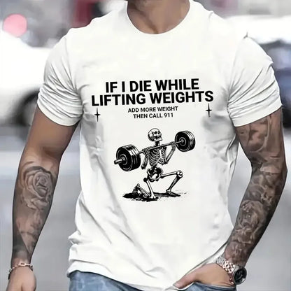 Funny Men’s Gym T-Shirts – Weightlifting, Fitness, Short Sleeve Tops