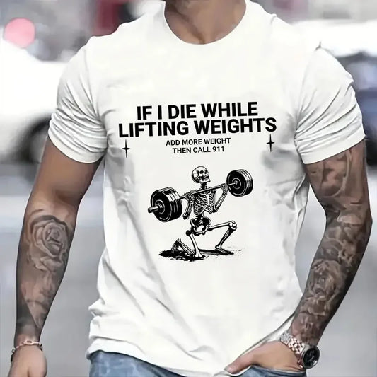 Funny Men’s Gym T-Shirts – Weightlifting, Fitness, Short Sleeve Tops