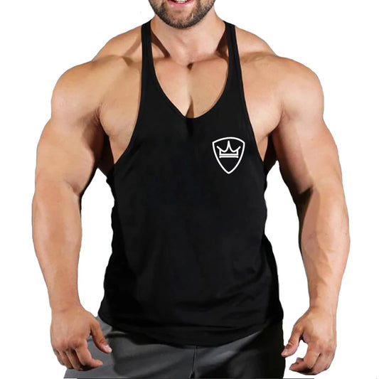 Men’s Cotton Gym Tank Top – Fitness, Bodybuilding, Sleeveless Shirt
