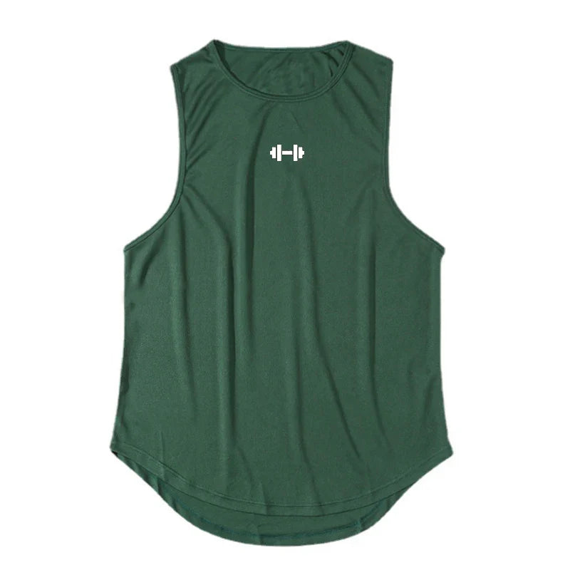 Summer Men’s Gym Tank Top – Quick-Dry, Loose, Sleeveless Shirt