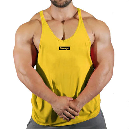 Men’s Cotton Gym Tank Top – Fitness, Bodybuilding, Sleeveless Shirt