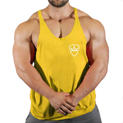 Men’s Cotton Gym Tank Top – Fitness, Bodybuilding, Sleeveless Shirt