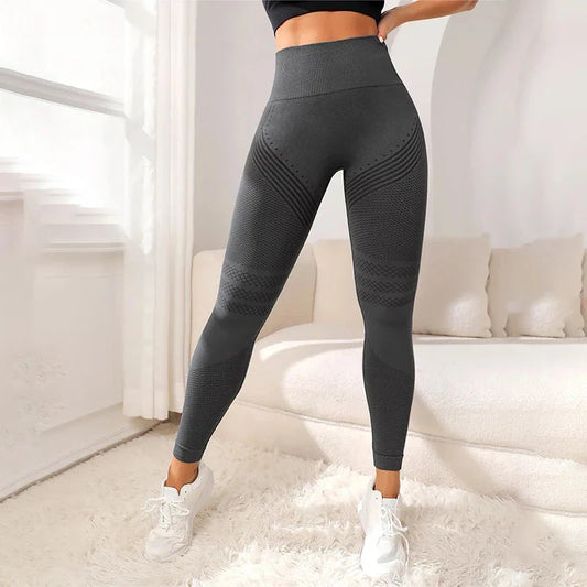 Women’s High Waist Seamless Fitness Leggings – Breathable Workout Sportswear