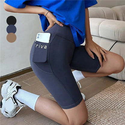 Women’s High Waist Yoga Shorts – Fitness, Casual, Tight Workout Pants